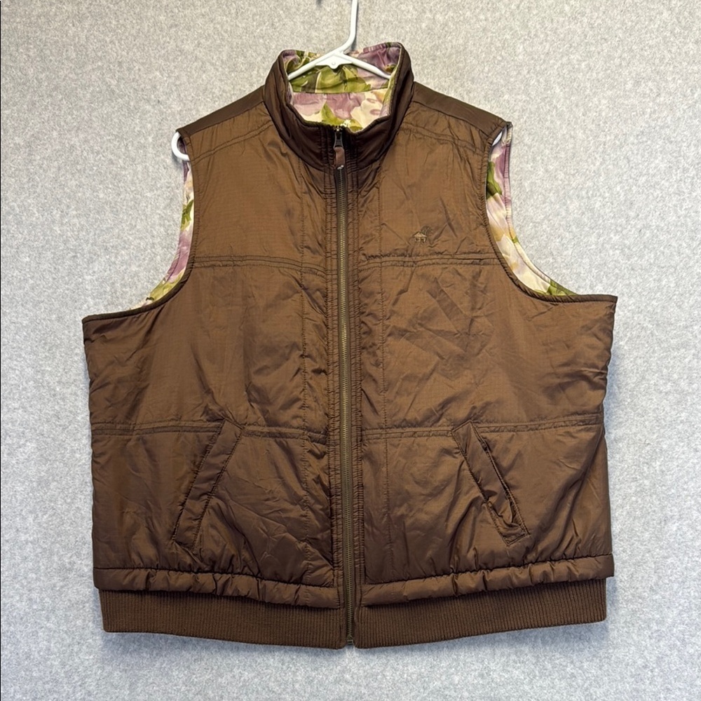 Caribbean Joe Brown Puffer Vest